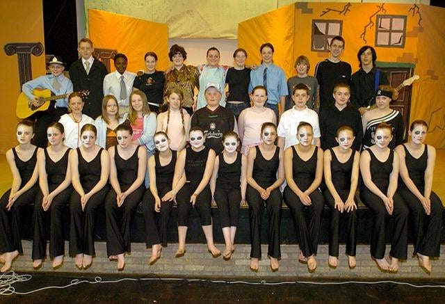 Students from Myrtle Springs School in their play " Blood Brothers", April 29, 2005