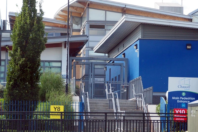 Chaucer School was rated 'Inadequate' in September 2022 and is still trying to work its way back up. The rating came as a shock, after previous visits indicated they were on the road to "Good". A monitoring report published in December 2023 said the school is on its way back and improvements are being made, but there still a long way to go. Inspectors wrote: "The steps taken to improve leadership capacity are reaping rewards. The school’s continued focus on the areas in which it needs to improve is clear to see. Behaviour in classrooms has improved."
 - https://reports.ofsted.gov.uk/provider/23/138414