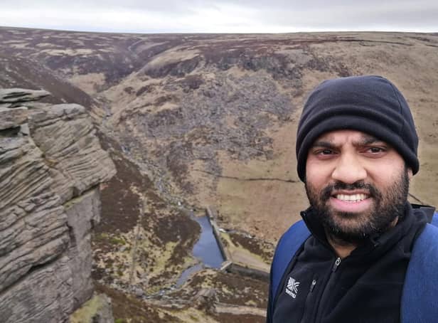 Imran Choudhury, horrifically injured in 200ft Peak District beauty spot fall, pictured shortly before his terrible injuries. PIcture: Imran Choudhury / SWNS