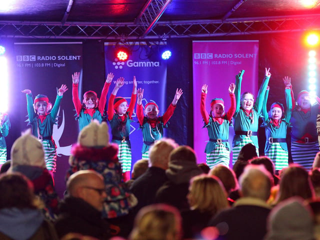 Switch on of the Christmas lights in Palmerston Road, Southsea. Picture: Chris Moorhouse (251121-32).