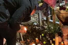People are returning to the vigil to keep the candles lit. From Jordan Thomas.
