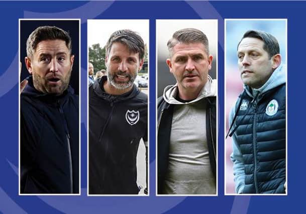 From left: Lee Johnson, Danny Cowley, Ryan Lowe and Leam Richardson