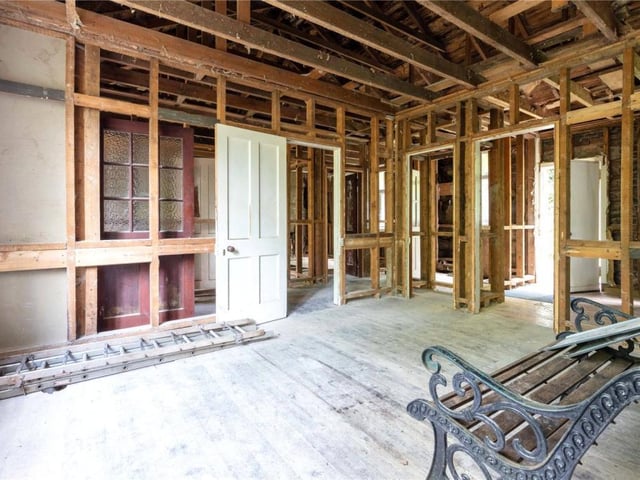 Inside of cottage.
