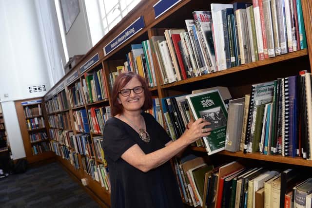Researcher Val Hewson at Sheffield Central Library, part of the Heritage Open Days programme. Picture: Steve Ellis