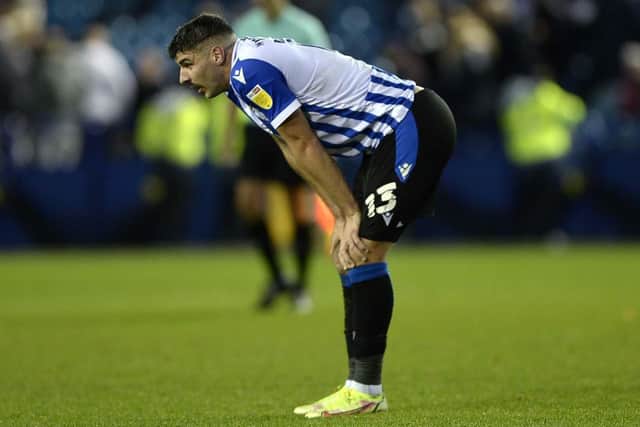 Callum Paterson could return for Sheffield Wednesday against Wycombe Wanderers this weekend. Photo: Steve Ellis.