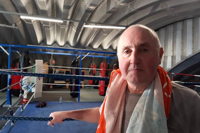 John Wood, pictured. Riley’s Boxing and Fitness Centre, has been told that it must leave his present site on Upwell Street, near Page Hall, after its lease on the building comes to an end later this year.