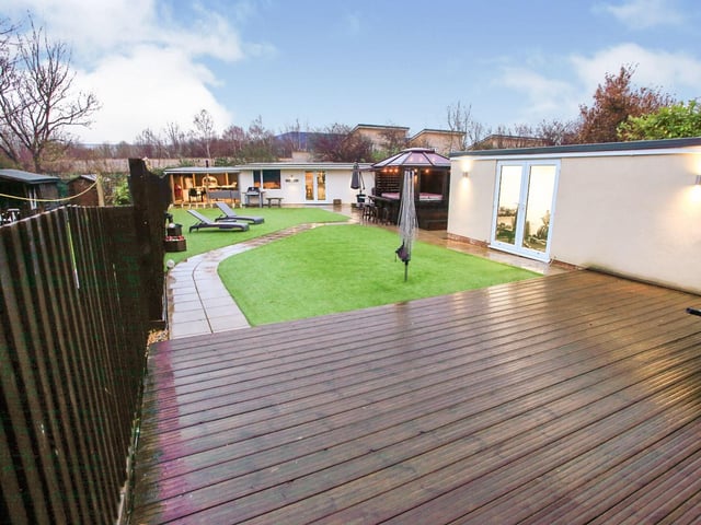 Beautifully presented throughout, this terraced property comprises three bedrooms, a fitted kitchen, bathroom and conservatory, as well as unique features including a gym, cinema room and bar. Price: Offers over £190,000