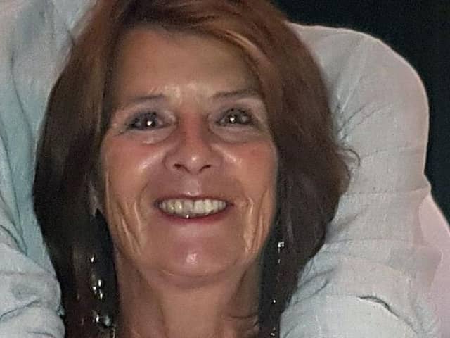 Linda Davis, 71, was in Southwell Road East, Rainworth, when she was hit by a privately-owned electric scooter.