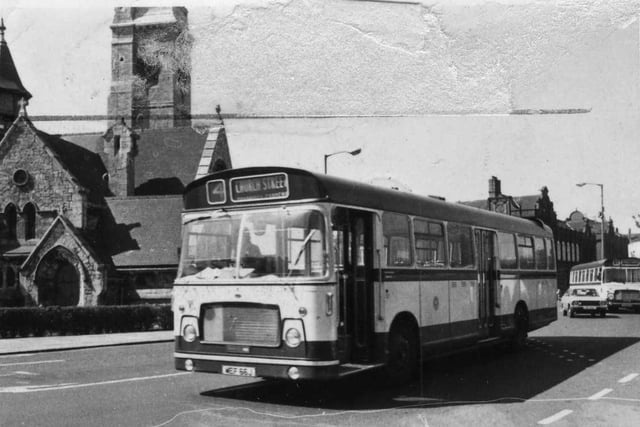 A Hartlepool Corporation bus in March 1982.