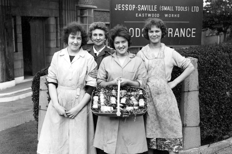 Women workers from Jessop Saville (Small Tools) Ltd, Eastwood Works, 1960 (Picture Sheffield ref no Y11470)