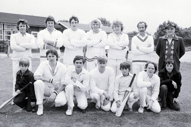 Annesley Welfare Cricket Club pictured in 1981