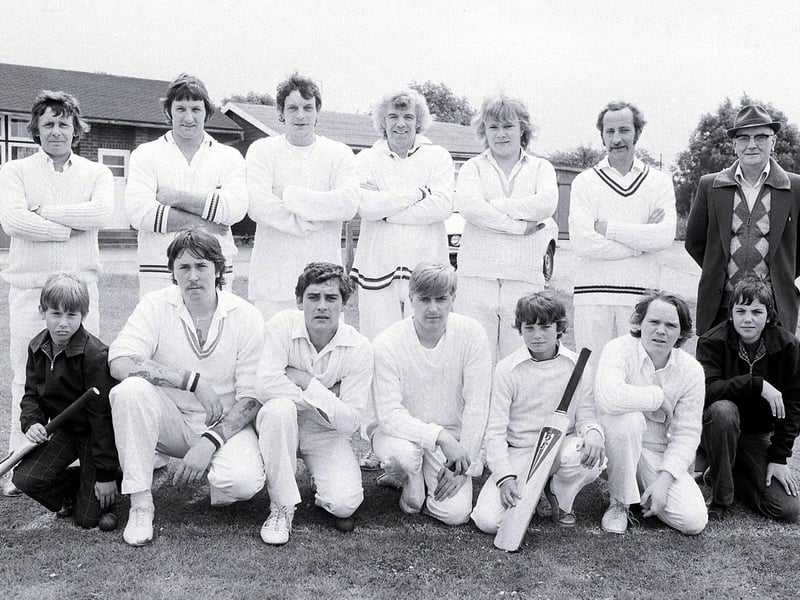 Annesley Welfare Cricket Club pictured in 1981