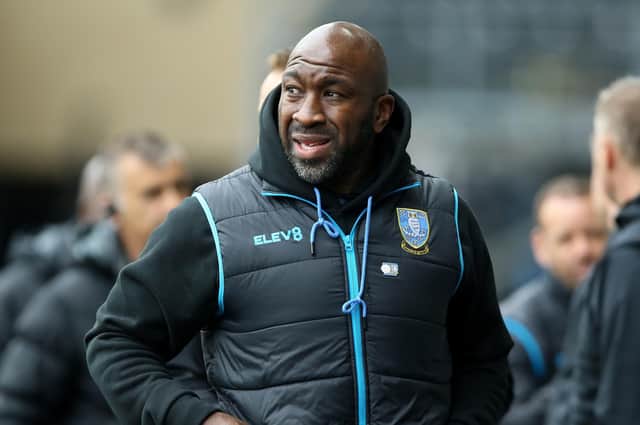 Darren Moore doesn't have too any Sheffield Wednesday players to choose from right now. (Nigel French/PA Wire)