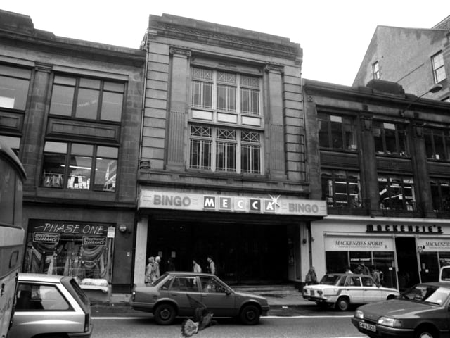 Exterior of the Empire theatre (now Festival Theatre) in Edinburgh, being used as a Mecca bingo hall in August 1990.