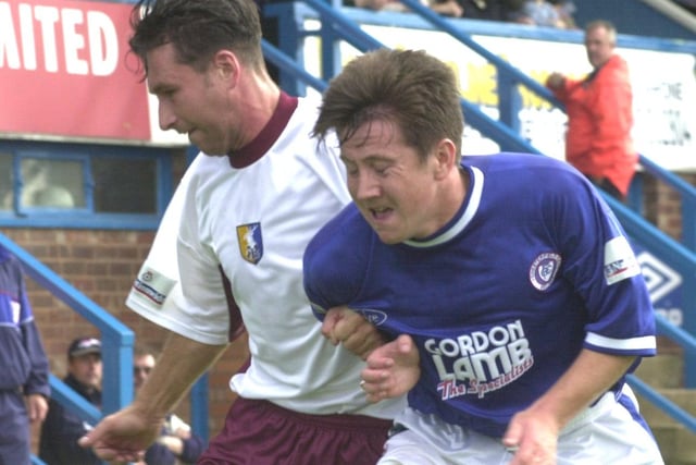 Chesterfield's Ryan Williams in action against Mansfield in 2000.