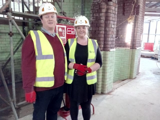 How the museum looked inside when the Free Press and the couple who suggested the name of the Danum Gallery, Library and Museum got the tour the site