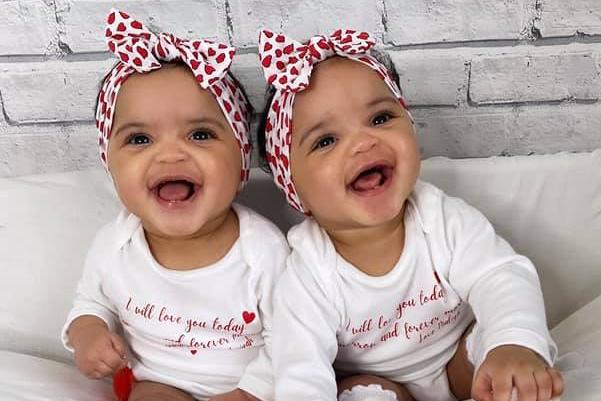 Chelsie Dowdall, said: "Amiyah and Maliya Dowdall born 15th May 2020
They are the happiest babies!
Being a new mum is hard but being a new mum to twins while in the middle of a pandemic is even harder! however their beautiful smiles brighten us all up every day and make each day worth living."