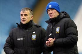 Sheffield Wednesday coaching pair Neil Thompson and Lee Bullen.
