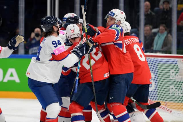 Tensions are high is the match between Great Britain and Norway. Picture: Dean Woolley
