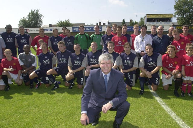 Chesterfield hosted Manchester United on July 27, 2002, at Saltergate for John Duncan's testimonial. United won 5-0.