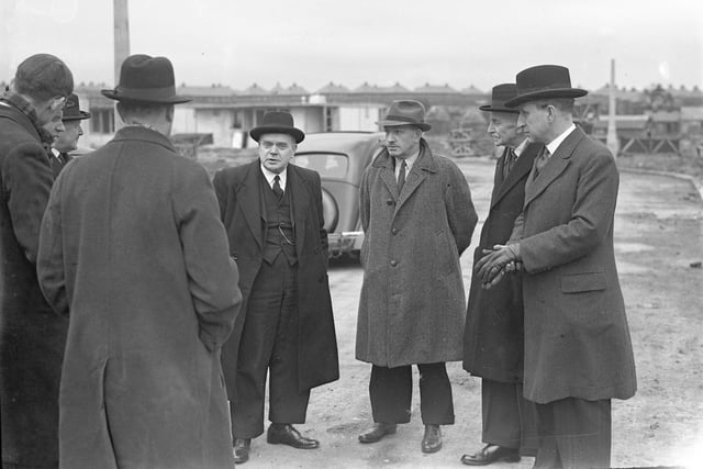 Mr G Tomlinson (Minister of Works) visited Sunderland in February 1946 to tour new housing estates in the town including Nookside, Grindon.