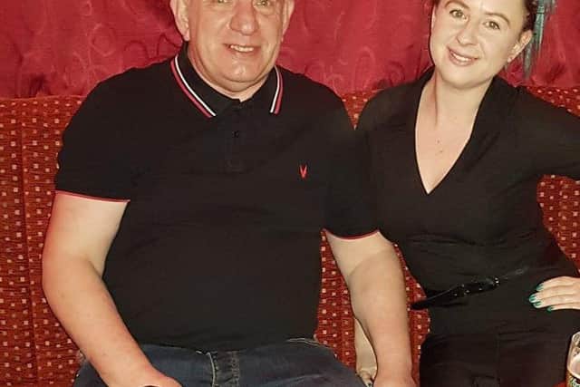 Amy Hodkin with her dad Ian, who she says got her into northern soul