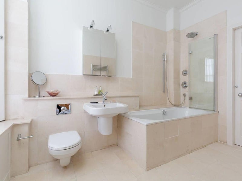 First floor Jack and Jill bathroom.