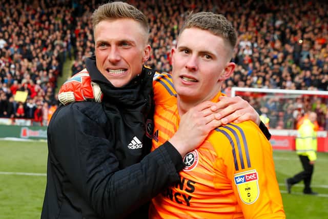 Moore was a big fan of, and support to, Dean Henderson during his time at United: Simon Bellis/Sportimage