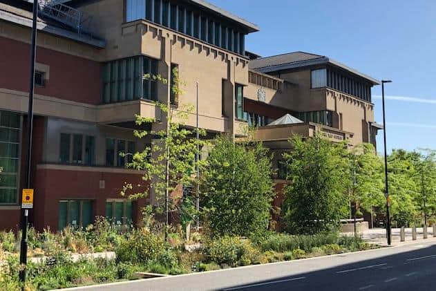 Sheffield Crown Court, pictured, is temporarily closed after it has suffered a burst water pipe and "flooding" following the temporary closure of Sheffield Magistrates' Court due to "leaks".