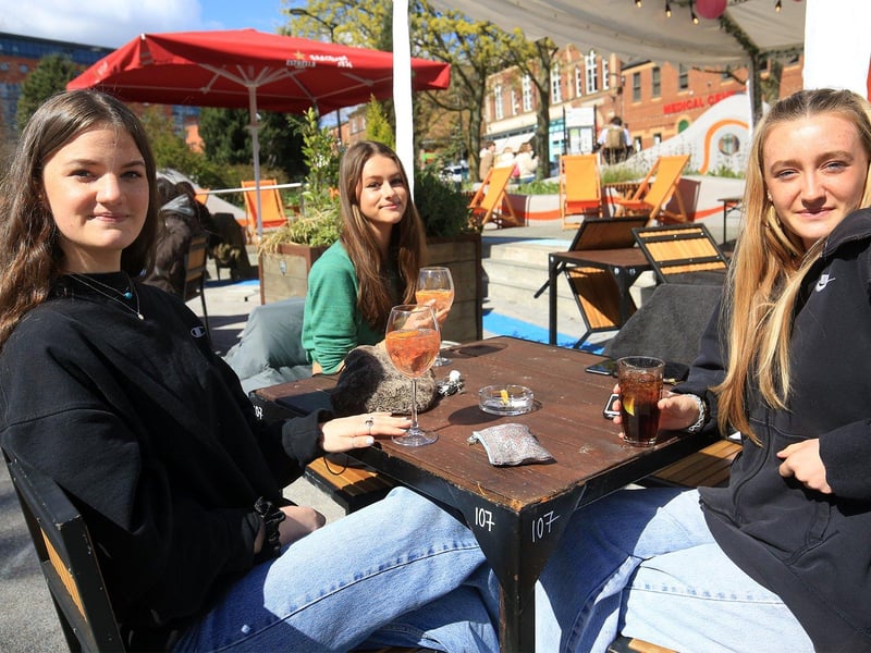 Pictured are Maya Humphries, Poppy O'Leary, and Bella Clews. Picture: Chris Etchells