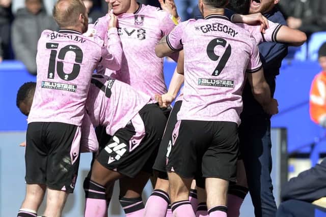 Jordan Storey celebrates his first Sheffield Wednesday goal in Saturday's draw against Bolton.