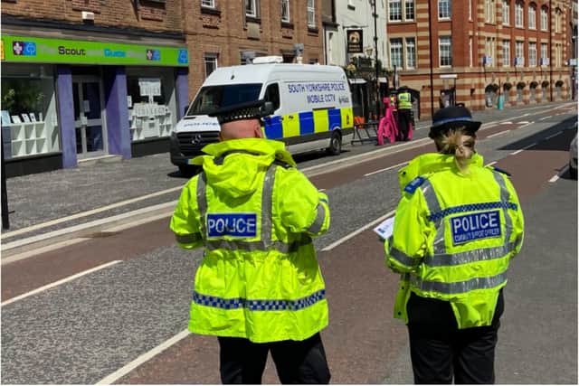 A police operation was mounted in Sheffield city centre in a bid to tackle speeding and dangerous driving