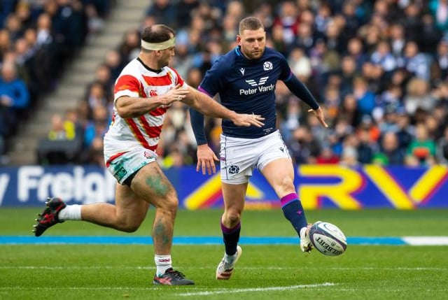Hit post with first conversion attempt but kicking otherwise on point and kept Scotland ticking. 8