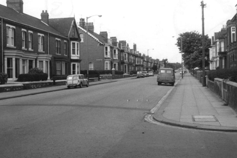 Park Road pictured from Eltringham Road with Eamont Gardens off to the right. Photo: Hartlepool Museum Service.