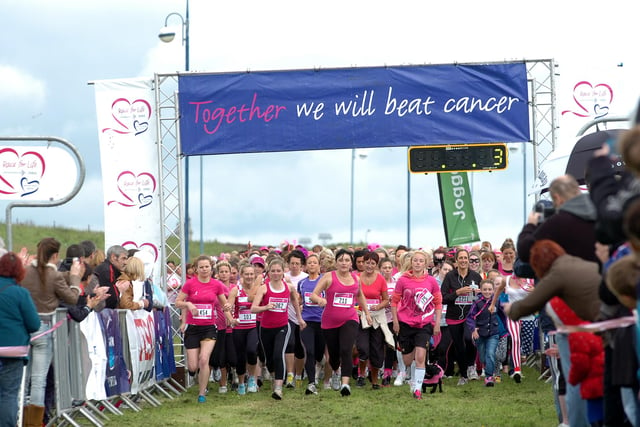 The start of the Race for Life run in Hartlepool in 2012. Are you one of the runners in the picture?