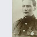 A Victoria Cross awarded to Sheffield World War One hero Arnold Loosemore has fetched nearly a £250,000 in auction. PIcture shows Sgt Loose more wearing his medal. Photo: Noonans auctioneers