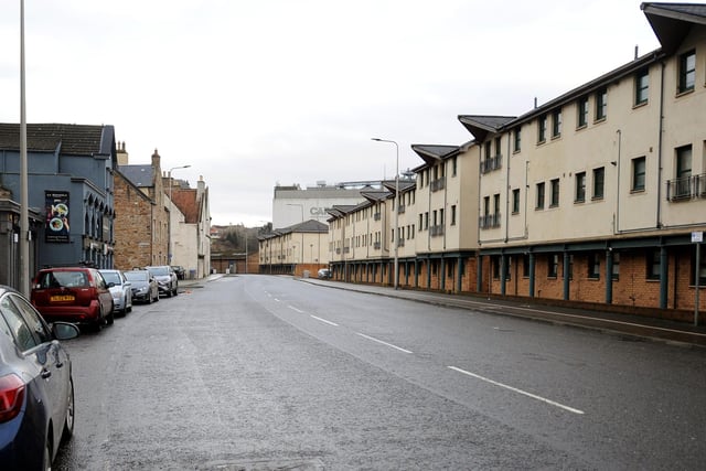 Not a single car to be seen at the harbour, opposite Deas Wharf, Kirkcaldy, at the start of the legally enforced 'stay at home' lockdown message for January 2021 (Pic: Fife Photo Agency)