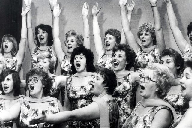 "Sweet 'n Low" ... Sheffield Ladies Barbershop Harmony Group pictured in November 1983