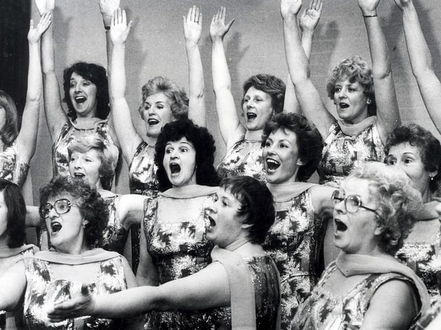 "Sweet 'n Low" ... Sheffield Ladies Barbershop Harmony Group pictured in November 1983
