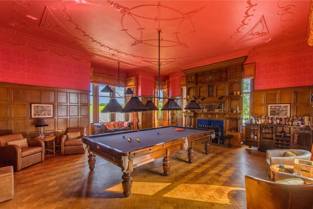 Billiard room.