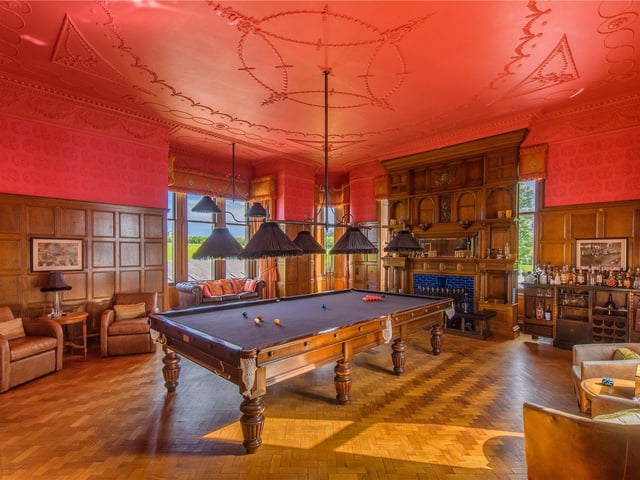 Billiard room.