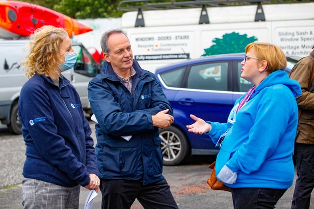 Plenty of advice was given to residents at during the Safer Streets Roadshow