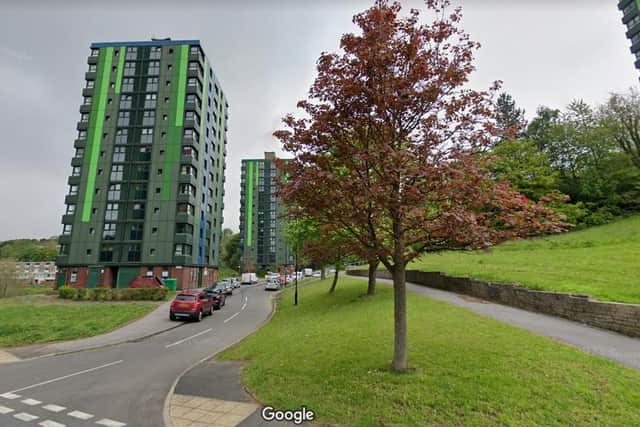 Arsonists set the laundry room alight in a high rise block of flats at Callow Drive, Gleadless Valley