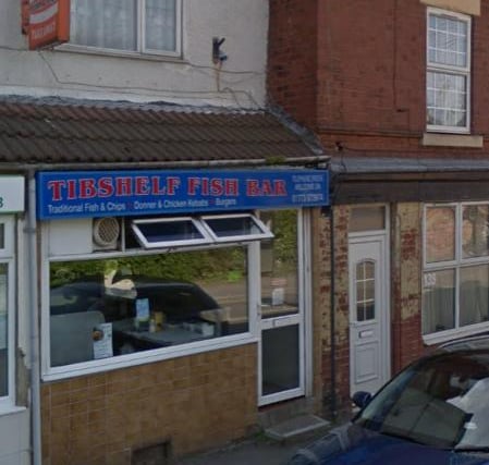 Tibshelf Fish Bar have been voted the eighth best chippy in Derbyshire. You can find them at, 141 High St, Tibshelf, Alfreton DE55 5PP.