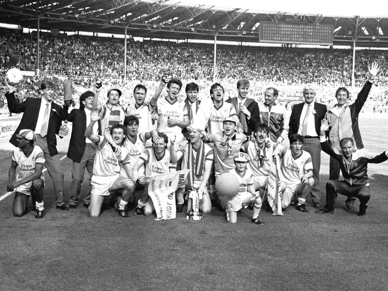 The winning Stags team celebrate their success
