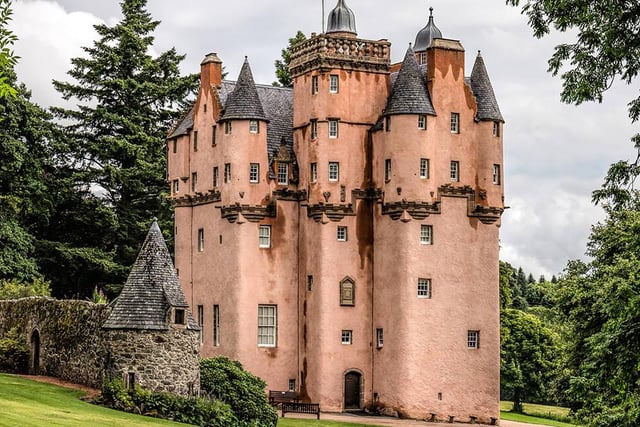 The bright pink Craigievar Castle is said to be the inspiration for Walt Disney’s Cinderella Castle and popular amongst Instagrammers