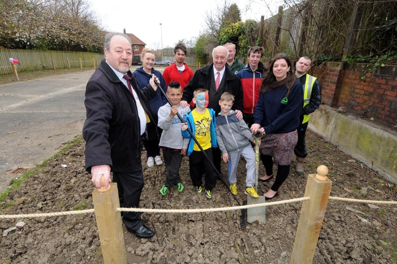 We are taking a trip to the new Groundwork community allotment in Forber Avenue. Pictured in 2014 were Coun Jim Foreman with staff, children and coun Alex Donaldson.(middle)
