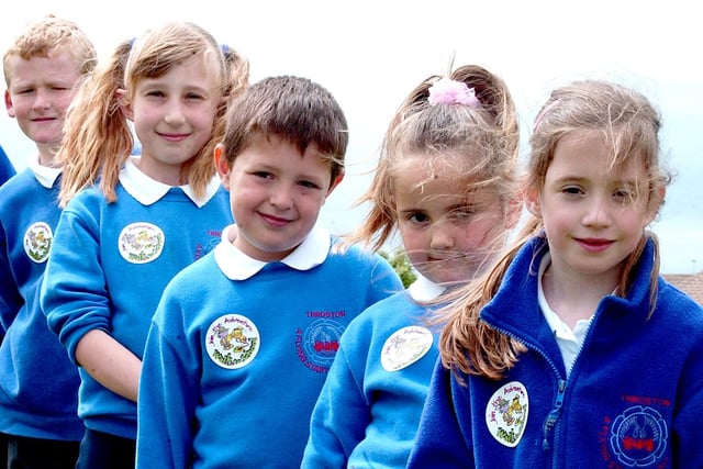 A 2006 Walk To School campaign was under way when this Throston Primary School photo was taken.