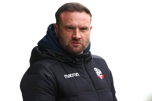 Ian Evatt, manager of Bolton Wanderers (photo by Michael Steele/Getty Images).