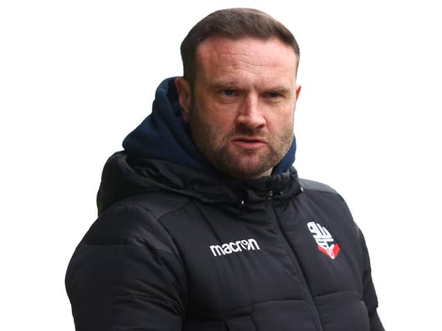 Ian Evatt, manager of Bolton Wanderers (photo by Michael Steele/Getty Images).